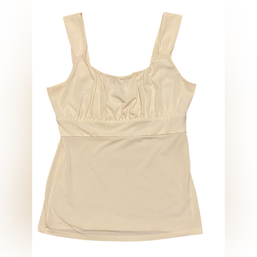 Ann Taylor Cream Sleeveless Chemise